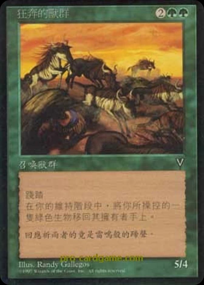 Stampeding Wildebeests