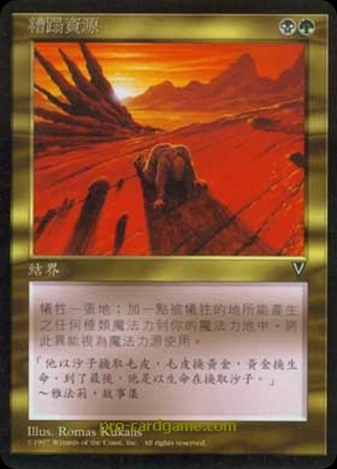 Squandered Resources