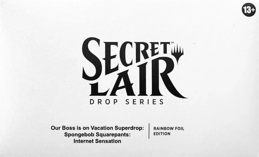 Secret Lair Drop Spongebob Squarepants Internet Sensation Rainbow Foil