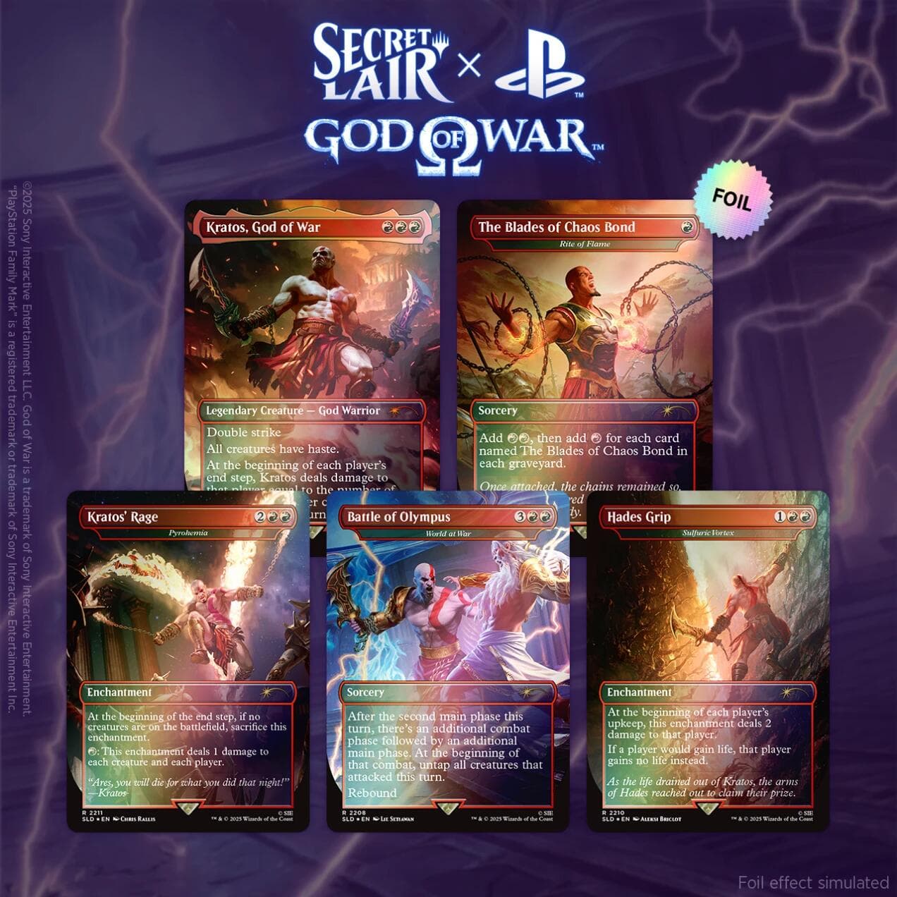 Secret Lair Drop God of War Greek Foil