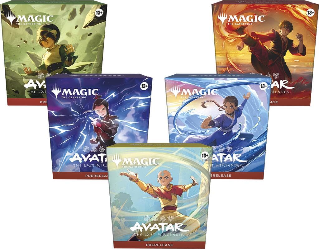 Avatar The Last Airbender Prerelease Packs Set of 5