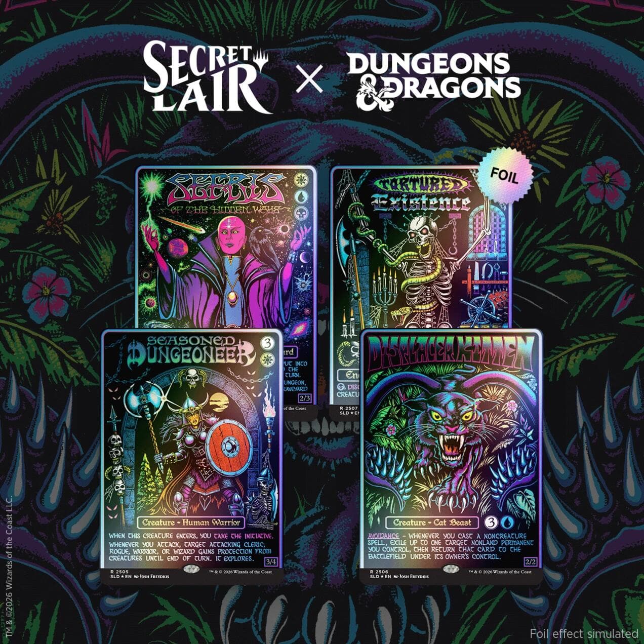 Secret Lair Drop Dungeons & Dragons Black Lights & Dark Dungeons Foil