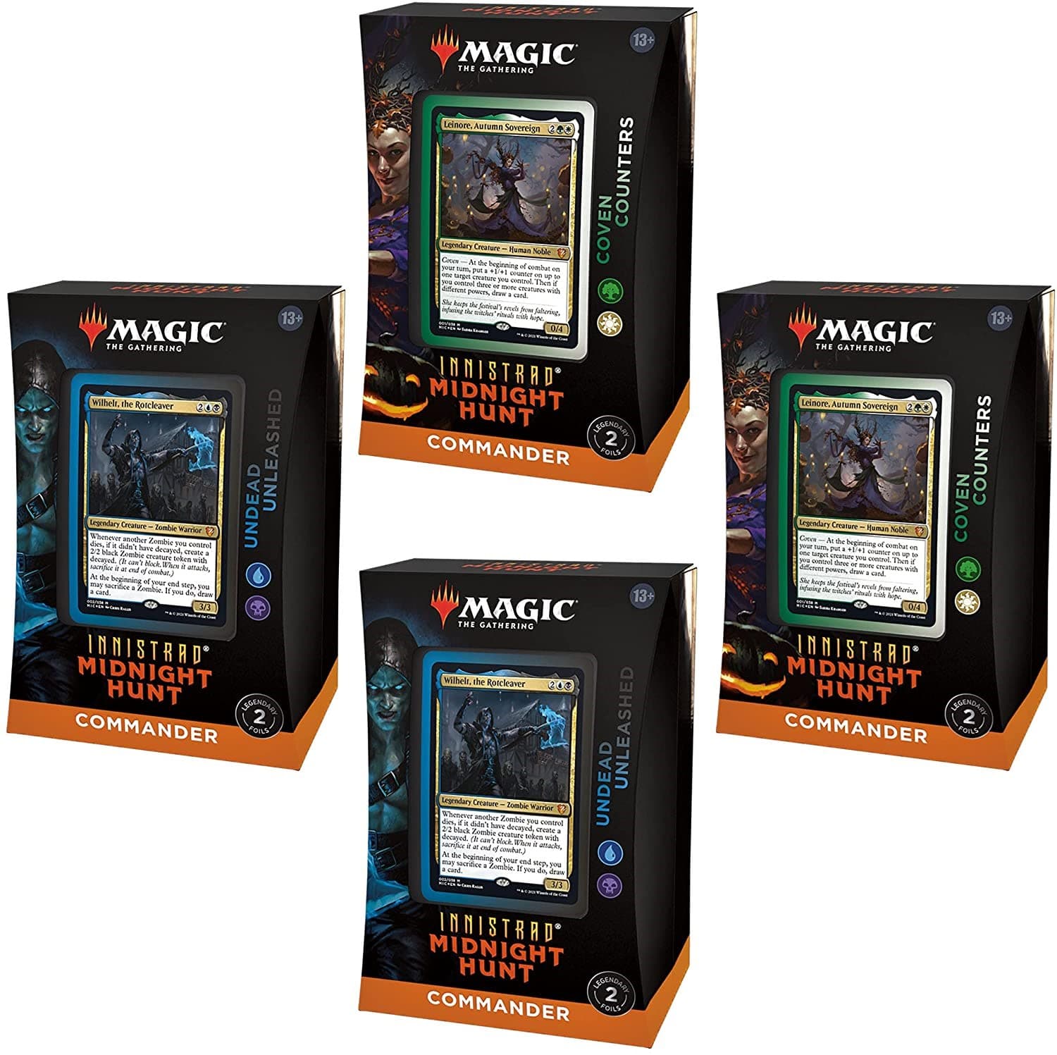 Innistrad Midnight Hunt Commander Deck Display