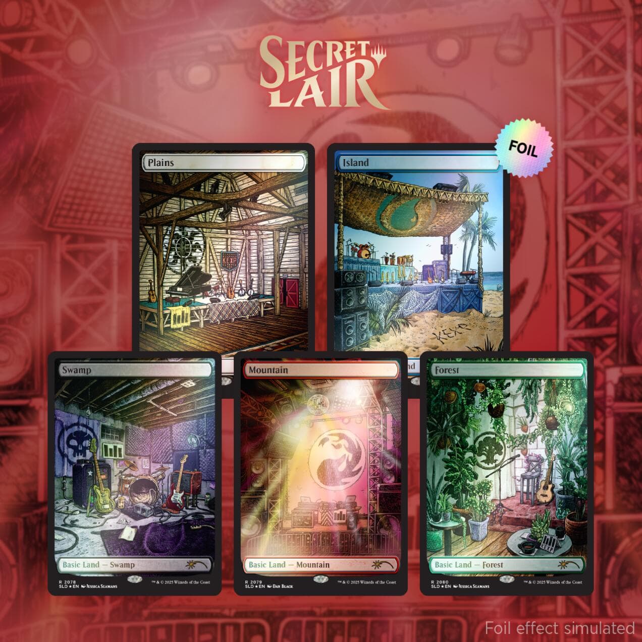 Secret Lair Drop Secret Lair x KEXP Where the Music Matters Rainbow Foil