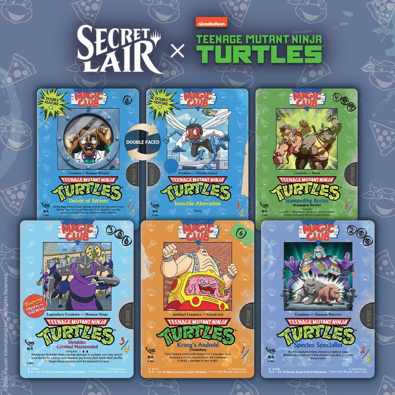 Secret Lair Drop Teenage Mutant Ninja Turtles VHS Villains