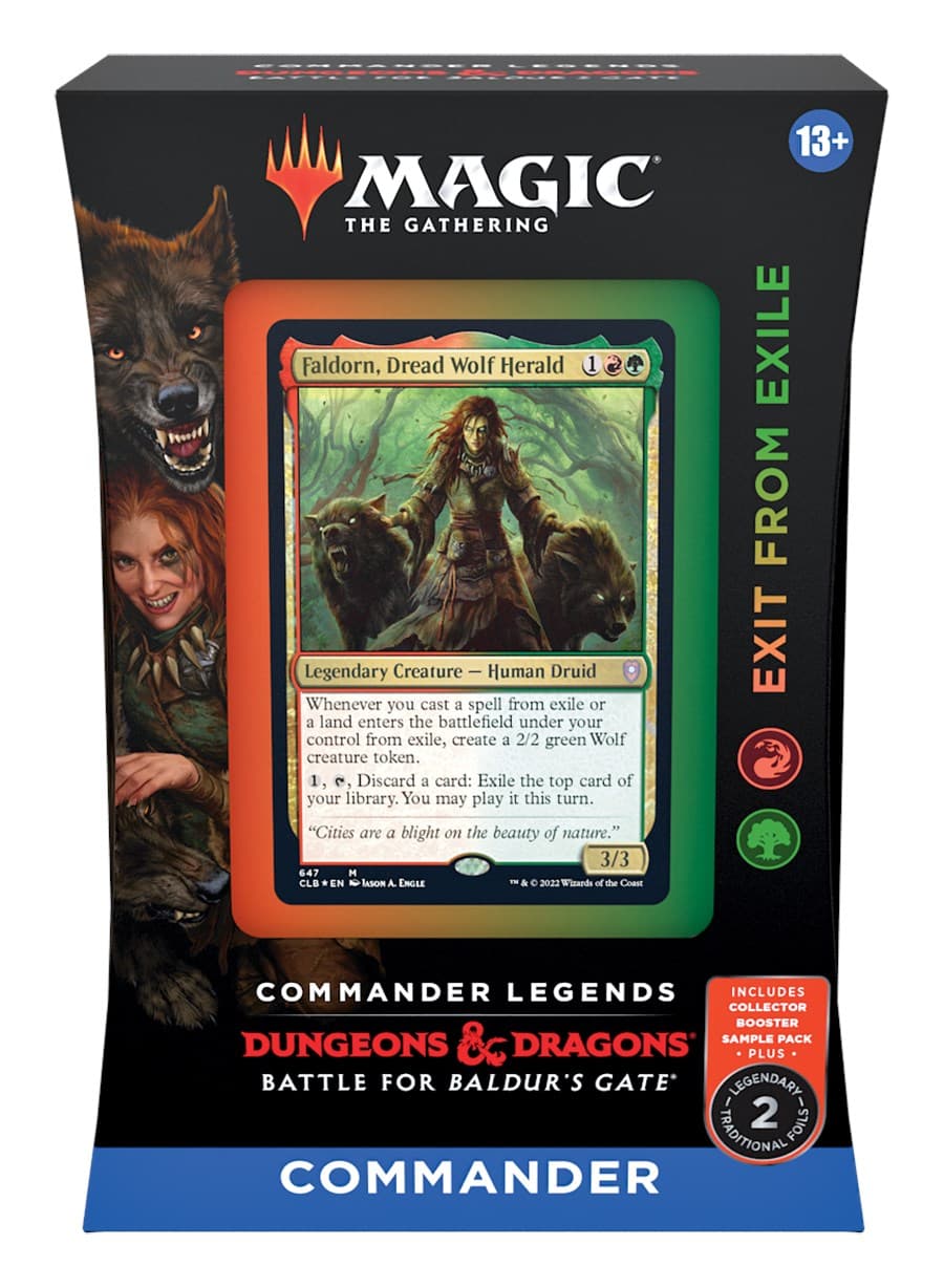 Commander Legends Battle for Baldurs Gate Commander Deck Exit from Exile