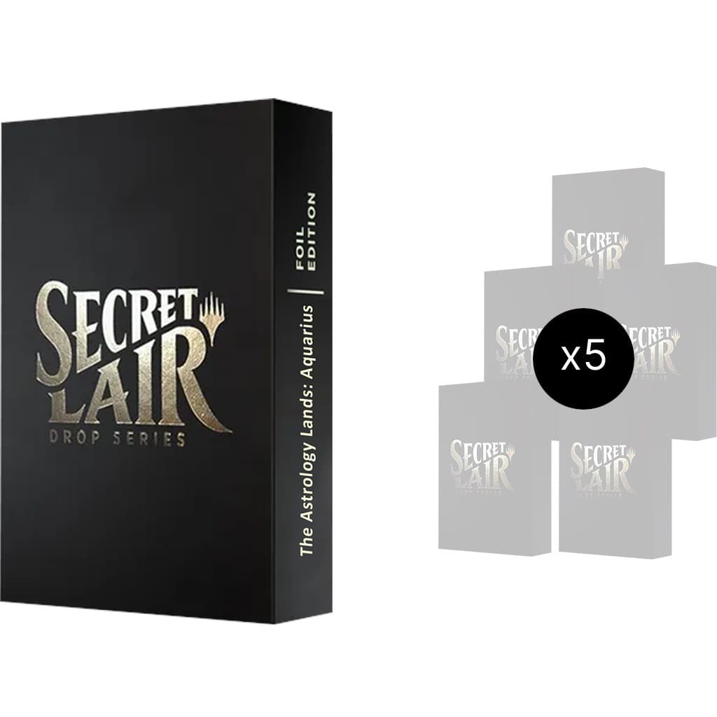 Secret Lair Bundle Astrology Lands Aquarius Foil
