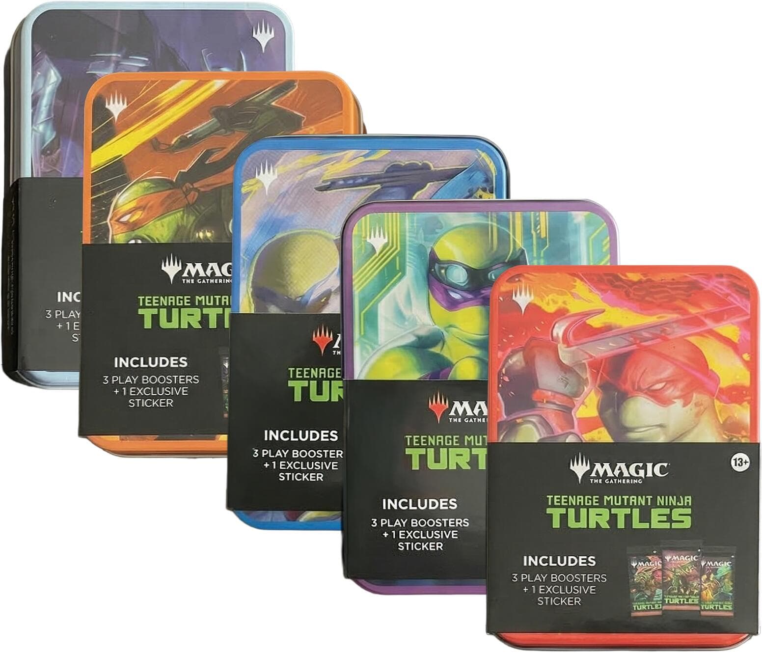 Teenage Mutant Ninja Turtles Tin Set of 5