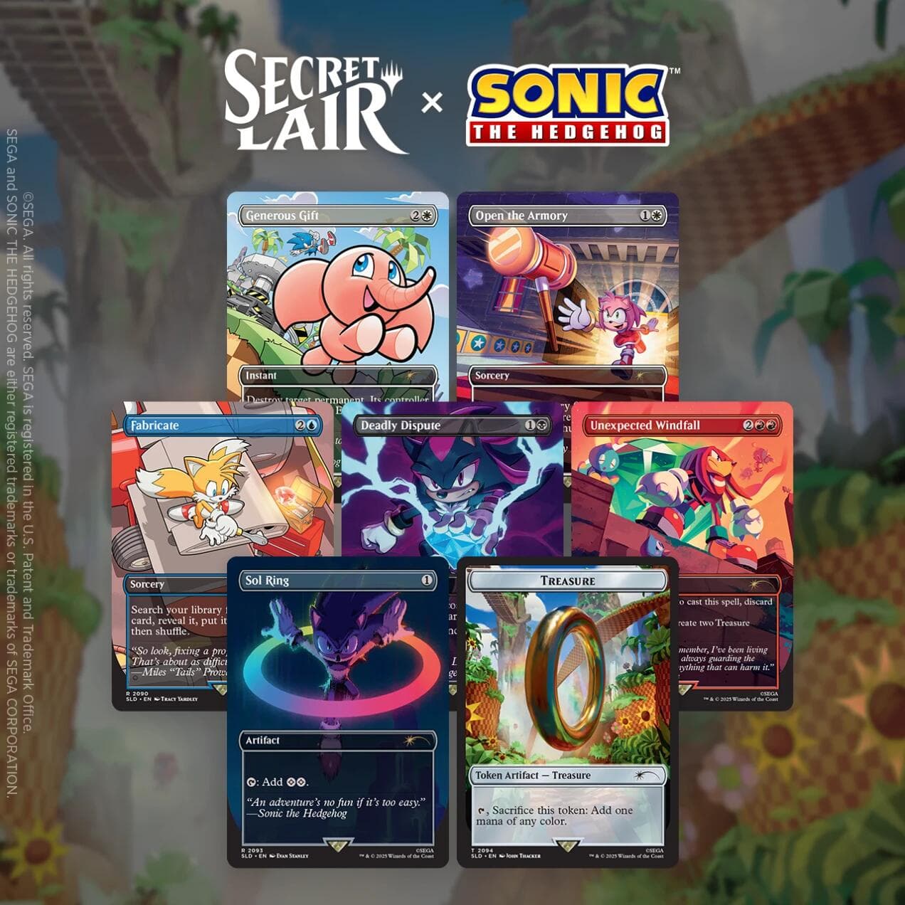 Secret Lair Drop Secret Lair x Sonic the Hedgehog Chasing Adventure